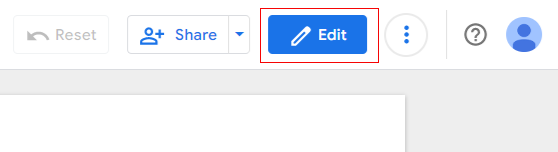 Edit button