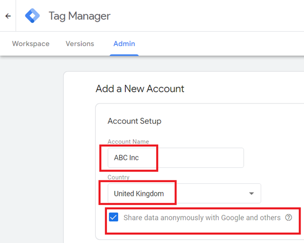 Share data anonymously with Google and others