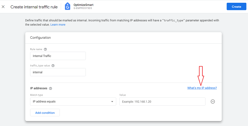 whats my ip address ga4