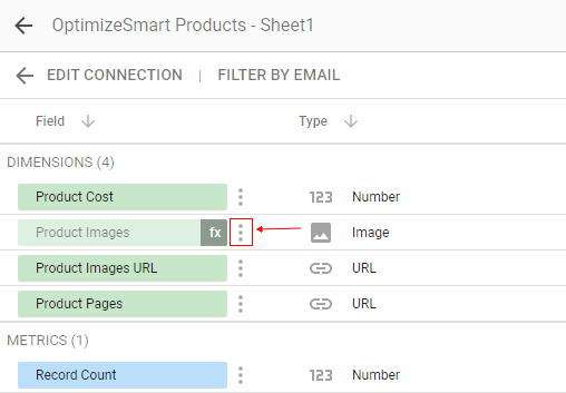 three dots next to schema