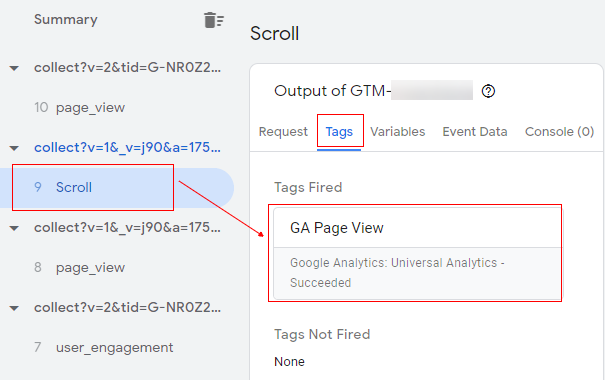 tags tab