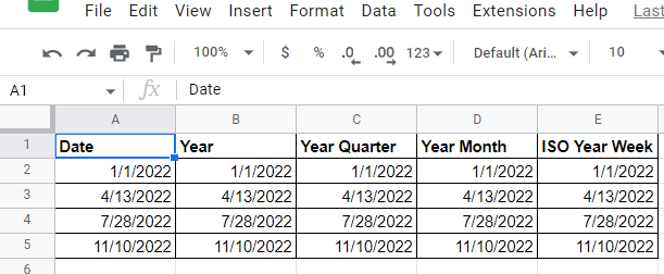 excel table