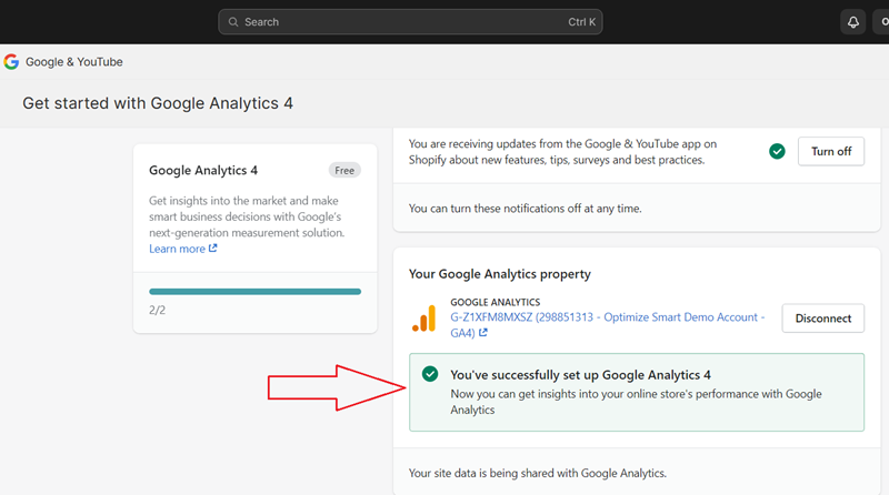 Youve successfully set up Google Analytics 4 1