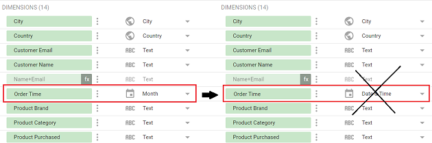 date and time data types Avoid changing a relative date field to absolute date field