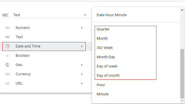 relative date type