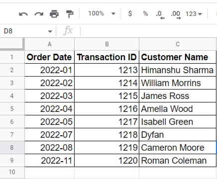 date format 2