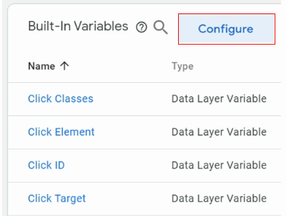 built in variable