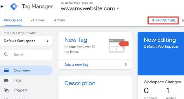 Understanding Google Tag Manager Container Tag 5 google tag manager account