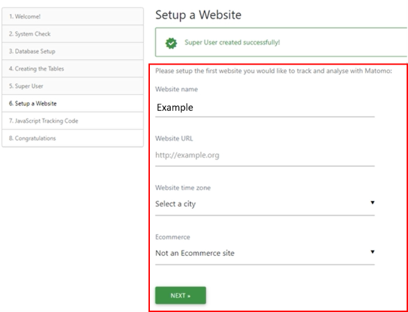 set up website
