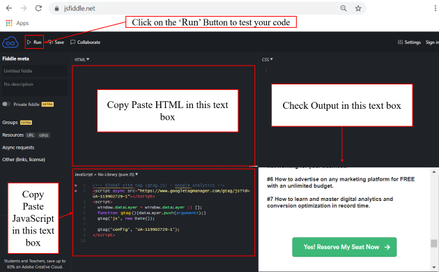 debugger tutorial jsfiddle.net