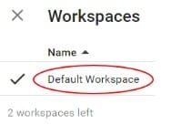 2 workspaces left