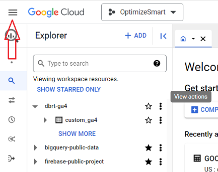 the burger menu bigquery