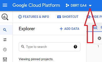 Connect and transfer data from Google Sheets to BigQuery 1 Click on the drop down menu at the top