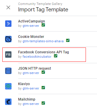 FB API Tag