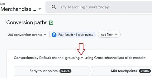 dimensions drop down menu