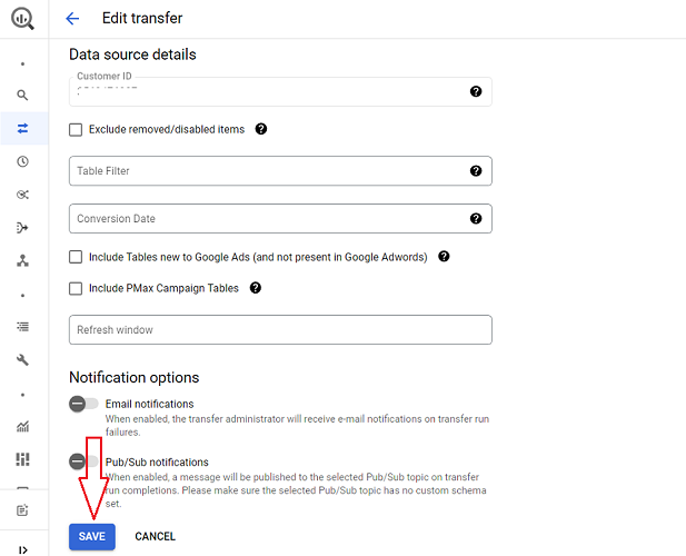 click on the ‘Save button to save the changes you made