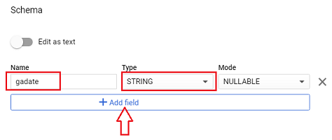 Connect and transfer data from Google Sheets to BigQuery 21 Enter the name of your field