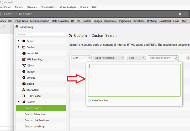 You will now see the expanded search query