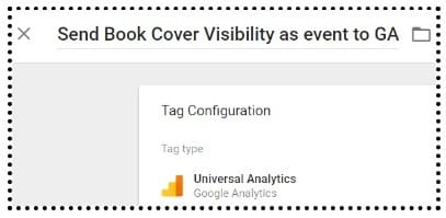 Using Element Visibility Trigger in Google Tag Manager (GTM) 20 send book cover visibility