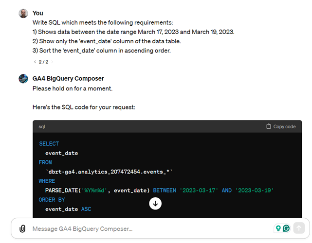 example 7 sql code
