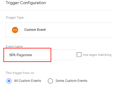 How to track single page apps in Google Analytics via GTM 31 custom event trigger condition