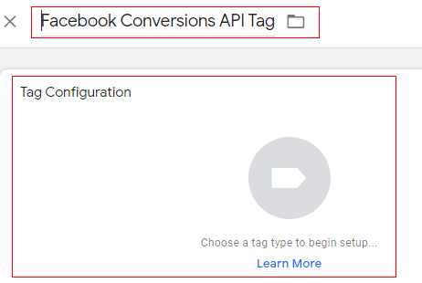 Facebook Conversions API Tag