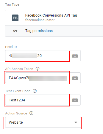 FB tag configuration