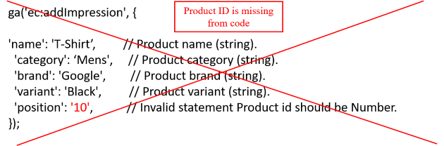 Google Analytics Javascript Tutorial 27 missing product id