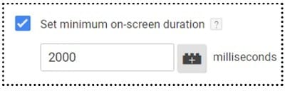 Using Element Visibility Trigger in Google Tag Manager (GTM) 14 minimum on screen duration
