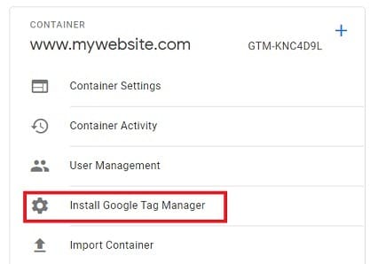 Understanding Google Tag Manager Container Tag 2 install google tag manager2