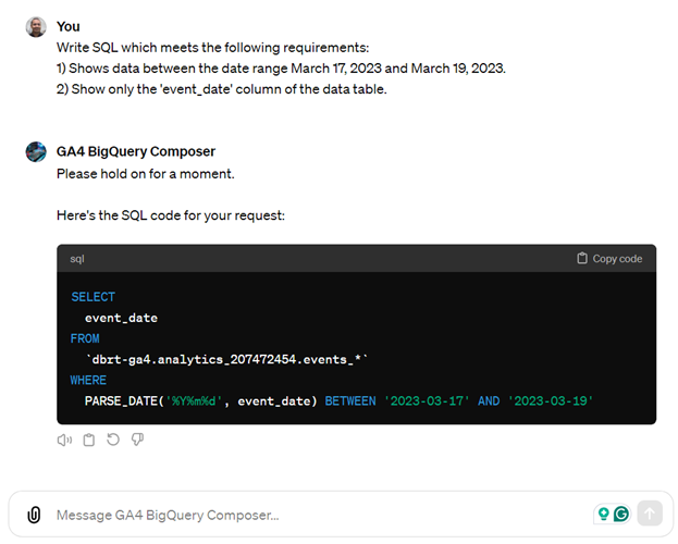 example 6 sql code