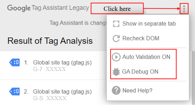 debugger tutorial tag assistant always on