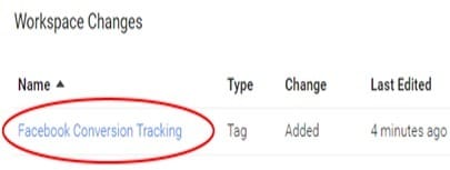 facebook conversion tracking