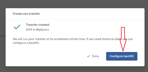 ‘Configure backfill button