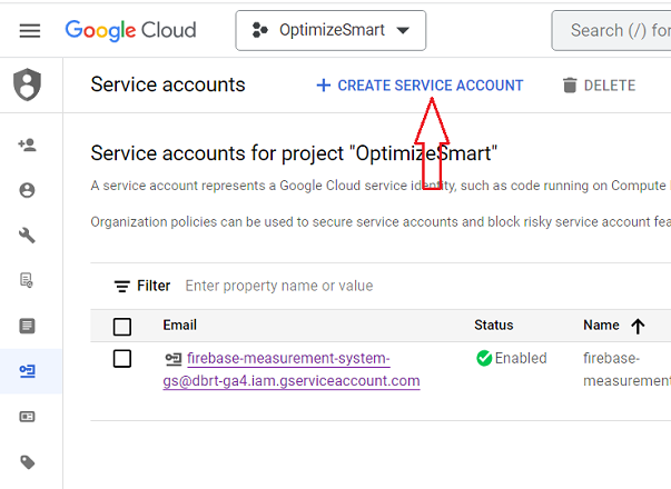 CREATE SERVICE ACCOUNT 2