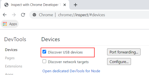 debugger tutorial enable mobile device