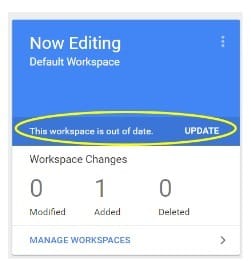 update workspace