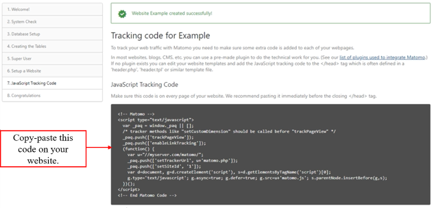 tracking code 1