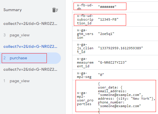 server exclude parameter names