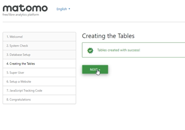 table created