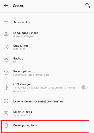 debugger tutorial dev option android