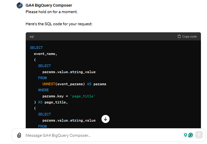 example 10 sql code