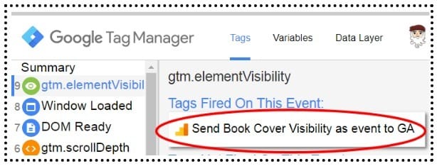 Using Element Visibility Trigger in Google Tag Manager (GTM) 27 tags fired on this event