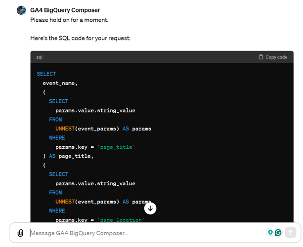 example 9 sql code