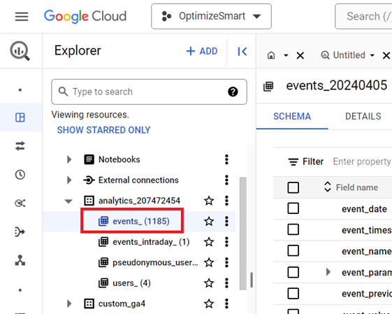 using GA4 with BigQuery for over 1100 days