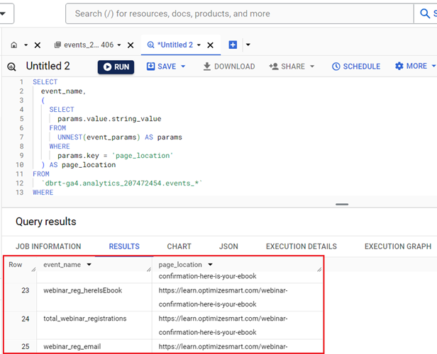 example 8 sql code bigquery