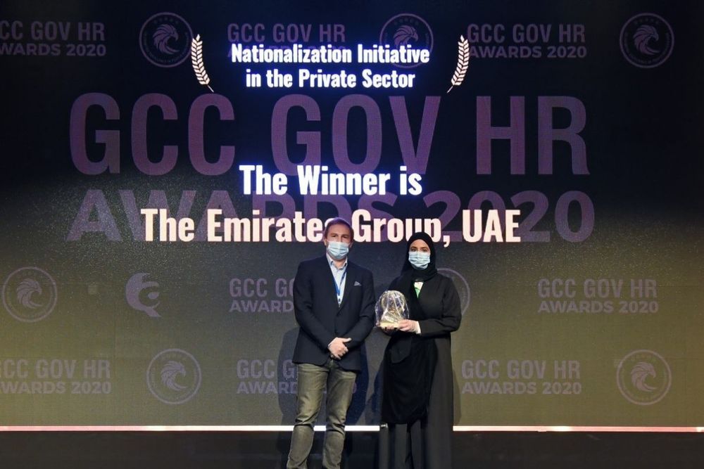 Emirates Group wins GCC GOV award for ‘Best Nationalisation Initiative in the Private Sector 2020’
