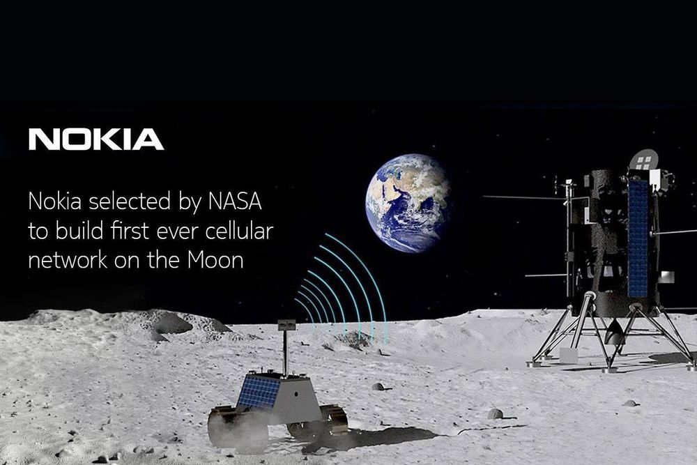 Nokia selected by NASA to build first ever cellular network on the Moon