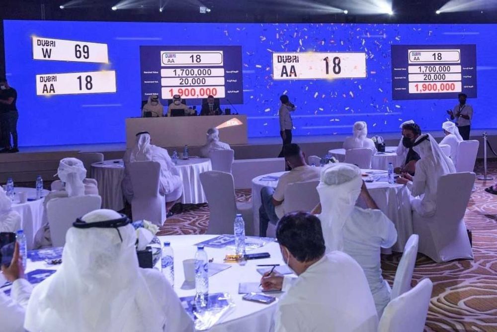 RTA’s 105th open auction for licencing plates yields AED31.5 m