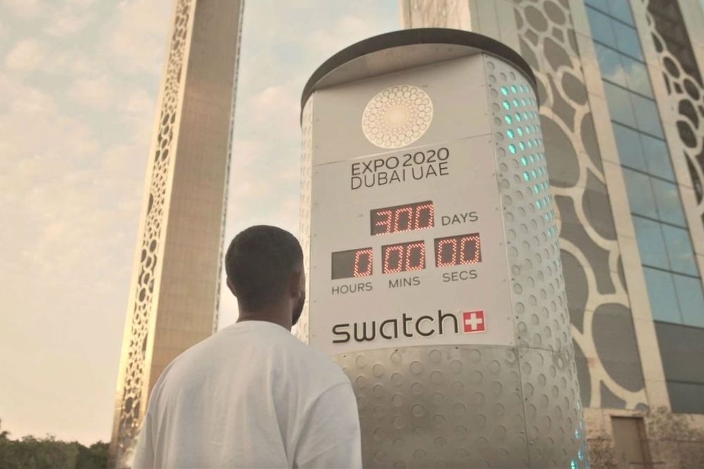 Swatch sets off Expo 2020 Dubai countdown